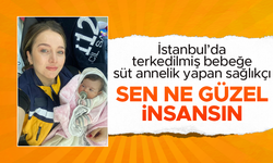 Pendik’te görevli acil tıp teknikeri Büşra Durmaz, terk edilmiş bebeğe sütannelik yaptı