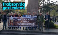 Trabzon'da Gezi Parkı davasının kararına yönelik eylem