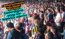 Trabzonspor maçını Fenerbahçe formasıyla izledi