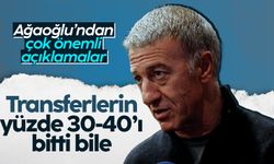 Ahmet Ağaoğlu: Transferleri bitme noktasına gelen yüzde 30-40 oranında oyuncular var