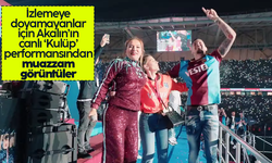 Demet Akalın'ın, Trabzonspor'un şampiyonluk gösterilerindeki 'Kulüp' performansının sahne çekimi