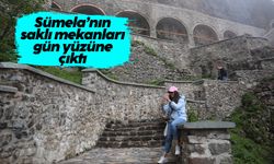 Sümela'da gün yüzüne çıkan saklı mekanlara akın