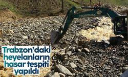 Trabzon'da meydana gelen heyelanların hasar tespit raporu hazırlandı