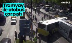 Fatih'te tramvay ile İETT otobüsü çarpıştı: 6 yaralı