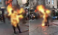Galata’daki dehşette yeni gelişme: Kendini yakan genç hayatını kaybetti