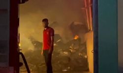 Şanlıurfa'da kurulma aşamasındaki yağ fabrikası alevlere teslim oldu