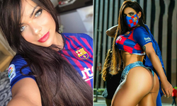 Suzy Cortez: Pique bana çok mesaj attı; Messi'nin formasını giydiğim fotoğrafları kıskanıyordu