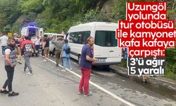 Trabzon'da trafik kazası: 3'ü ağır 5 yaralı