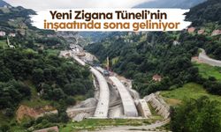 Yeni Zigana Tüneli’nin inşaatında sona geliniyor