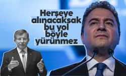 Ali Babacan'dan Ahmet Davutoğlu'na mesaj: Böyle olursa bu yol beraber yürünmez