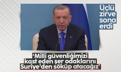 Cumhurbaşkanı Erdoğan: “Milli güvenliğimizi kast eden şer odaklarını Suriye’den söküp atmaya da kararlıyız"