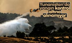 Yunanistan'daki orman yangını kontrol altına alınamıyor