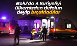 Bolu’da, Suriyelilere ‘ülkemizden defolun’ deyip bıçakla saldırdılar