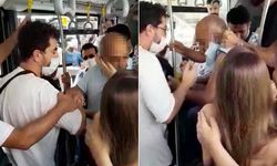 Metrobüste kendisinin fotoğrafını çeken şahsa tokat attı