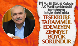 Şükrü Kuleyin, AK Parti içerisindeki tartışmaya böyle dahil oldu: 'Teşekküre tahammül edemeyen zihniyet büyük sorundur!'