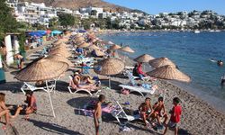 Bodrum sahillerinde yoğunluk sürüyor