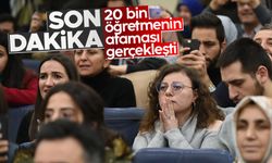 Cumhurbaşkanı Erdoğan'ın katılımıyla 20 bin öğretmen ataması yapıldı