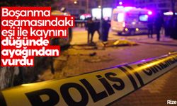 Rize'de boşanma aşamasındaki eşi ile kaynını düğünde ayağından vurdu