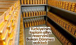 Türkiye'nin toplam altın rezervi ne kadar? Bakan Dönmez açıkladı