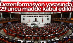 Dezenformasyon yasasında 29'uncu madde kabul edildi