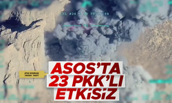MSB: "Asos hava harekatında ilk belirlemelere göre 23 PKK'lı terörist etkisiz hale getirildi"