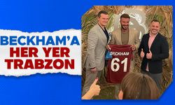 Katar'da David Beckham'a Trabzonspor forması hediye ettiler