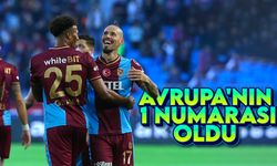 Trabzonspor Avrupa'nın 1 numarası oldu