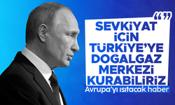 Vladimir Putin: Türkiye'de gaz merkezi kurabiliriz