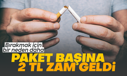 Sigaraya zam geldi