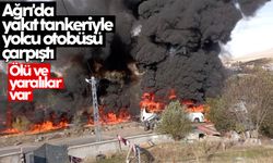 Ağrı’da yolcu otobüsü 2 kamyonla çarpıştı