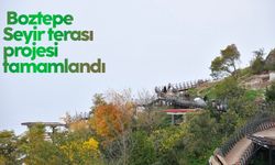 Trabzon Boztepe Seyir terası projesi tamamlandı