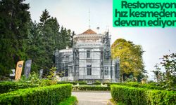 Atatürk Köşkü'nün restorasyonu hız kesmeden devam ediyor