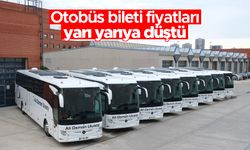 Otobüs bileti fiyatları yarı yarıya düştü