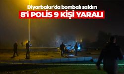 Diyarbakır'da polis servis aracına bombalı saldırı: 1 sivil, 8 polis yaralı