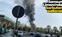Samsun Limanı'nda yağ tankında patlama