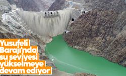 Yusufeli Barajı'nda su seviyesi yükselmeye devam ediyor