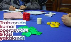 Trabzon'da kumar operasyonu! 5 kişi suçüstü yakalandı