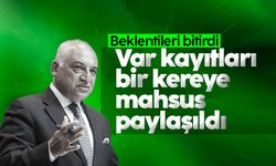 Mehmet Büyükekşi son noktayı koydu: VAR kayıtları bir kereye mahsus açıklandı