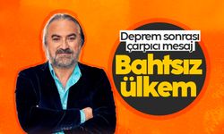 Volkan Konak’tan deprem sonrası çarpıcı mesaj: 'Bahtsız ülkem'