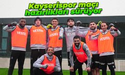 Trabzonspor'un Yukatel Kayserispor maçı hazırlıkları sürüyor