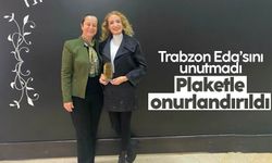 Trabzon Tabip Odası Başkanlığı'ndan Eda Küçüktülü'ye plaket