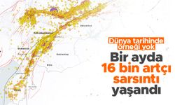 Deprem bölgesinde bir ayda 16 bin artçı deprem meydana geldi
