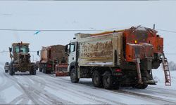 Bayburt'ta kar yağışı etkili oldu