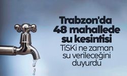 Trabzon'da 48 mahallede su kesintisi
