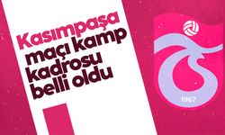Trabzonspor’un Kasımpaşa maçı kamp kadrosu belli oldu
