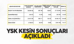 YSK 1. tur sonuçları açıklandı