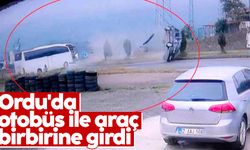Ordu'da otobüs ile araç birbirine girdi: 1 yaralı