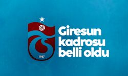 Trabzonspor'un Giresun kadrosu belli oldu