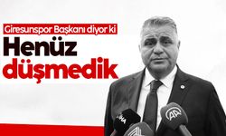 Giresunspor Başkanı Nahid Yamak: 'Henüz düşmedik'