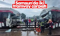 Samsun'da iki tramvay çarpıştı: Çok sayıda yaralı var